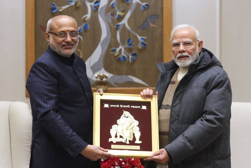 राज्यपाल सी पी राधाकृष्णन यांनी आज पंतप्रधान नरेंद्र मोदी यांची नवी दिल्ली येथे सदिच्छा भेट घेतली.