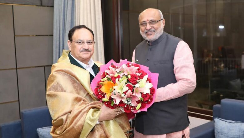 राज्यपाल सी.पी. राधाकृष्णन यांनी आज केंद्रीय आरोग्य व कुटुंब कल्याण मंत्री जे पी नड्डा यांची नवी दिल्ली येथे सदिच्छा भेट घेतली.