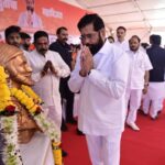 शिवसेना पक्षाच्या वतीने आयोजित करण्यात आलेल्या जाहीर आभार सभेत येथील स्थानिक जनतेचे जाहीर आभार मानले. -एकनाथ शिंदे